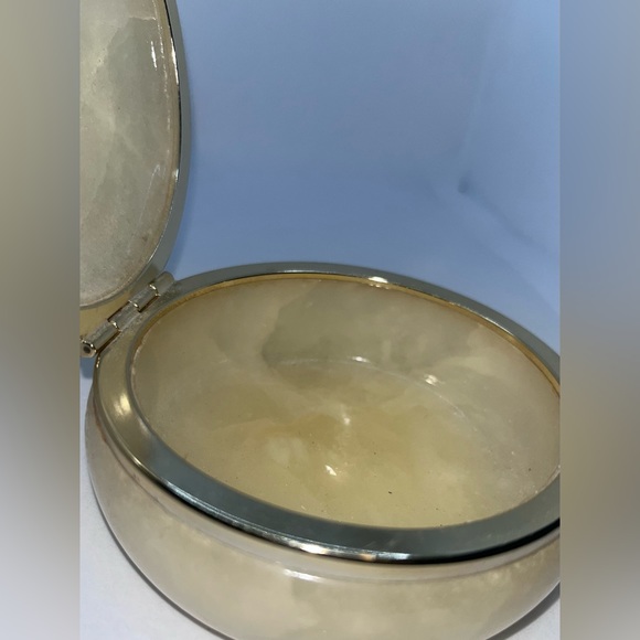 Vintage Italy Alabaster Trinket Box - Picture 9 of 12
